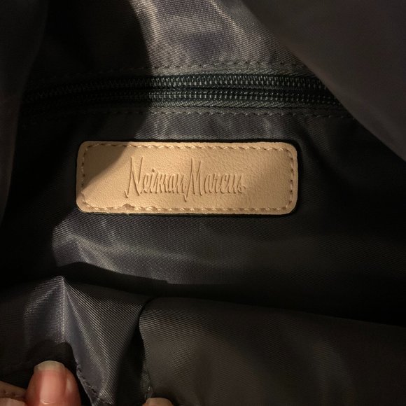 Neiman Marcus Pink/Taupe Leather Handbag - Picture 6 of 7